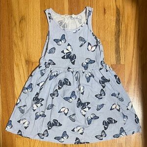 H&M Blue Butterfly Tank Dress for Girls